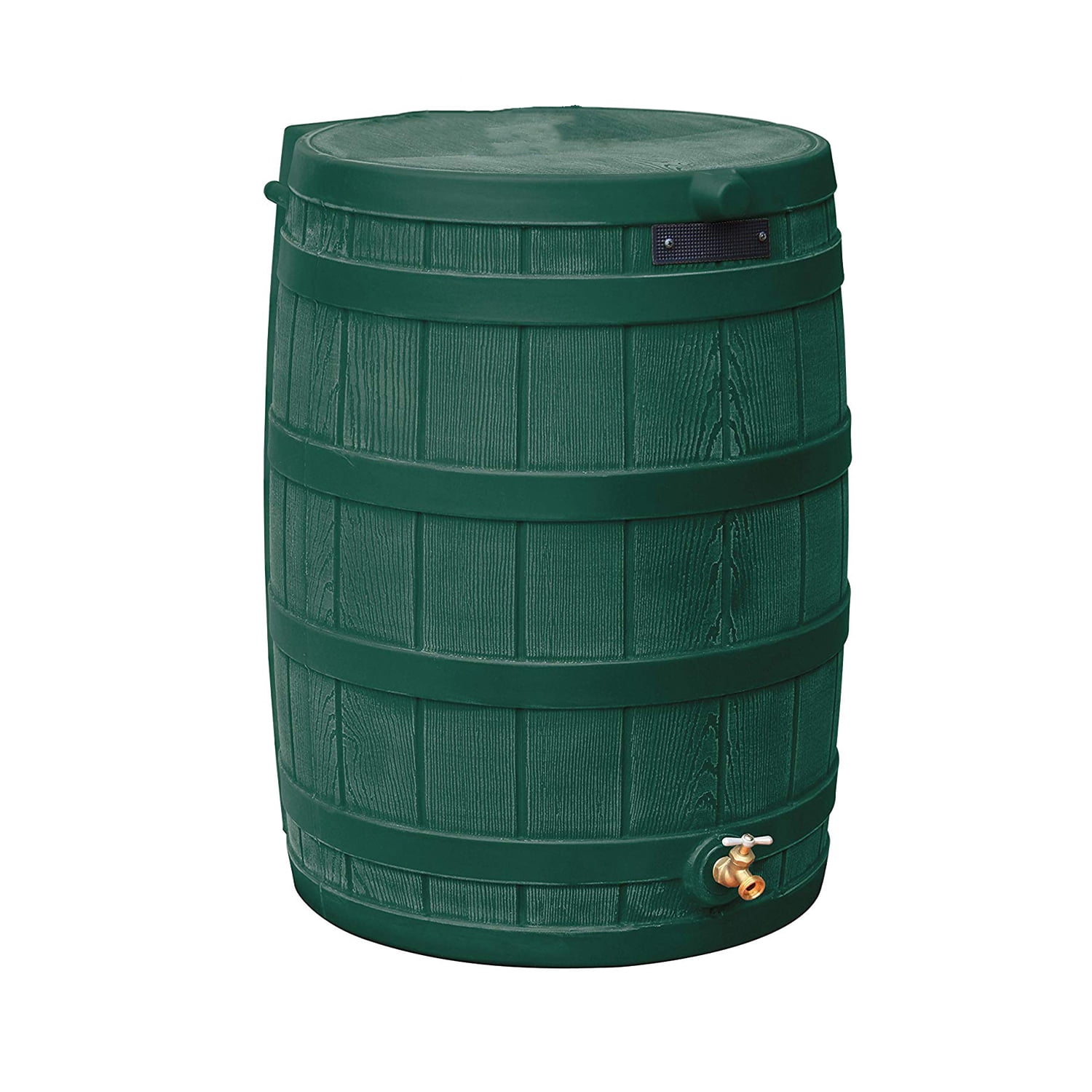 Good Ideas Rain Wizard Rain Collection Barrel 50-Gallon w/ Diverter Kit, Green