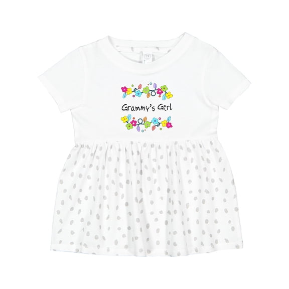 Inktastic Grammys Girl Bright Flowers Girls Baby Dress