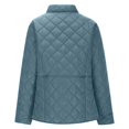 thumbnail image 6 of Women's Oversized Down Lightweight Button Quilted Coat Long Sleeves Pocket Down Coat, 6 of 9