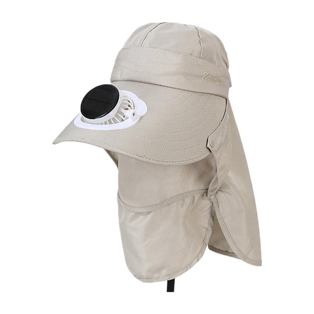 Gorra protectora solar EZLIFE anti-UV con ventilador solar eléctrico