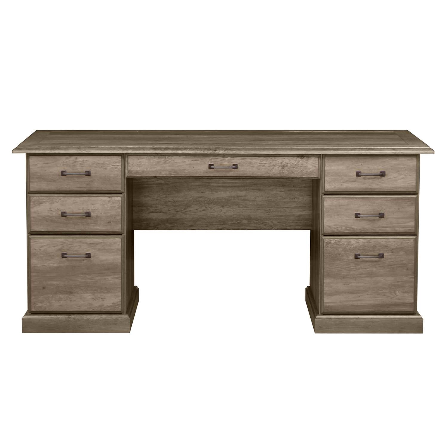 Saint Birch Honduras 65" Executive Desks in Rustic Oak
