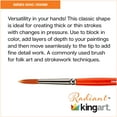 thumbnail image 3 of KINGART&reg; Radiant&trade; 6000 Round Series Premium Golden Synthetic Brushes for Acrylic, Oil and Watercolor, 3 of 17