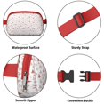 thumbnail image 5 of Red Christmas Tree Pattern Cute Fanny Packs for Women,Travel Waterproof Crossbody Fanny Bags Waist Purse for Women Anti Theft Adjustable Strap for Running Travel Cycling, 5 of 6