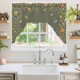 Butterfly Floral Swag Valances for Windows 56 x 36 Inch, Rustic Pink ...