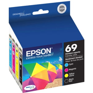 Epson 69 Standard-capacity Black/Color Combo Pack Ink (Best Printer Scanner Combo For Home Use)