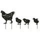 thumbnail image 1 of Naiovety 4 Uds. De decoración hueca de Metal para jardín, gallina, pollo, estilo Retro negro, patio creativo, familia de pollos, jardín, césped, Decoración del hogar Naiovety HA017482-00, 1 of 1