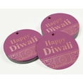 thumbnail image 3 of Inkdotpot Rose Gold Foil Paper Hang Tag Happy Diwali Favor Tag 50 Piece, 3 of 7