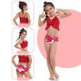 thumbnail image 4 of Maillot de Bain Bikini pour Filles Mode : 2 Pcs Maillot de Bain à Volants pour Enfants, 4 of 9