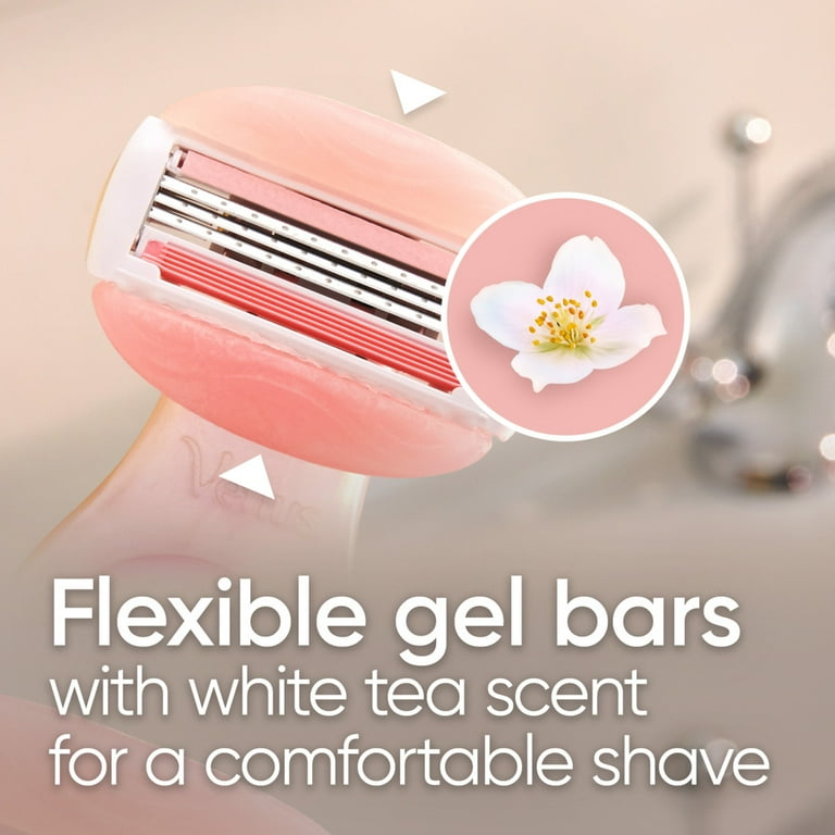 Venus Women's Mini Razor Handle with ComfortGlide White Tea Scent