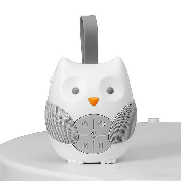 Baby Sleep Shusher, Baby Shusher blanco, linda máquina de sonido portátil para bebés, ayuda para calmar el sueño del bebé, diseño a prueba de futuro