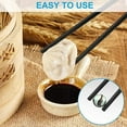 thumbnail image 5 of 10 Pairs Fiberglass Chopsticks Family Set, Reusable Chinese, Japanese, Korean Chop sticks, Dishwasher Safe, Non-slip, for Sushi, Noodles, Food, Hotpot& Cooking, 9.5 inches, Classic Black, 5 of 9