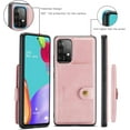 thumbnail image 6 of Case for Samsung Galaxy A33 5G, Detachable Magnetic Wallet Credit Card Slot Kickstand Cover Support Wireless Charging Compatible with Samsung Galaxy A33 5G (Pink), 6 of 9