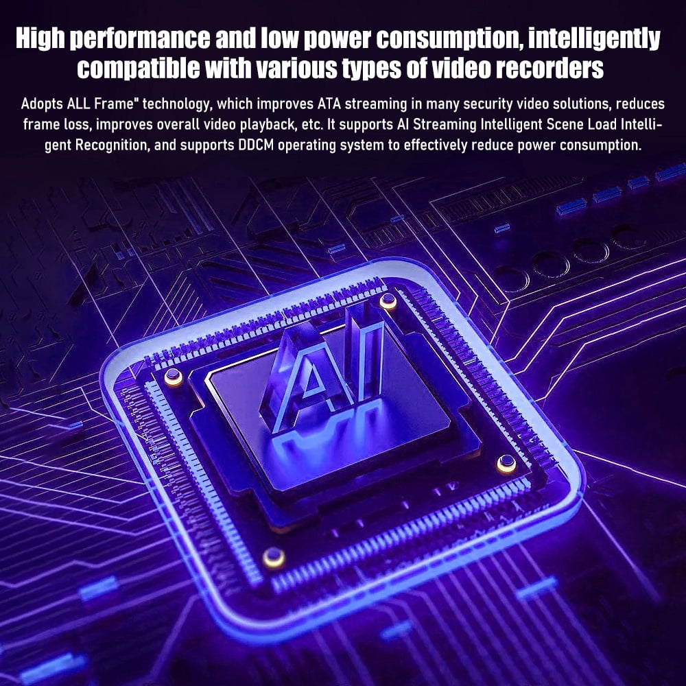 MDHAND 1TB Surveillance Internal Hard Drive HDD - SATA 6 Gb/s, 5400-7200 RPM 64 MB Cache, 3.5"