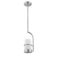thumbnail image 3 of CHLOE Penelope Contemporary 1 Light Brushed Nickel Ceiling Mini Pendant 7" Wide, 3 of 3