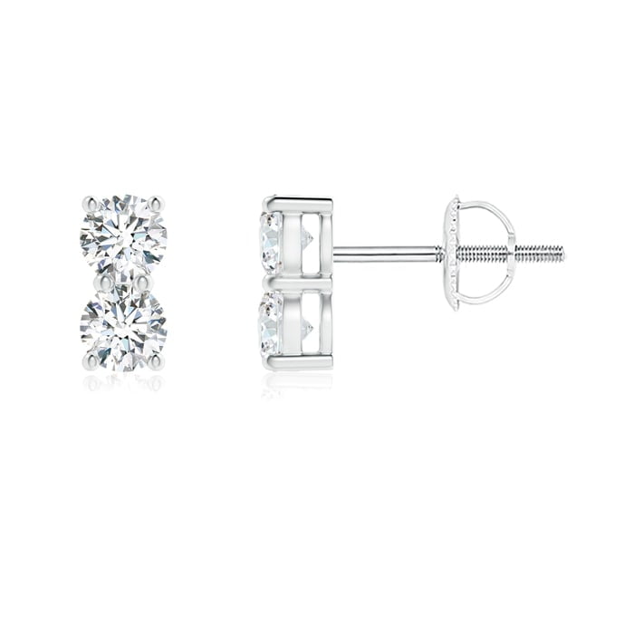 double diamond earrings