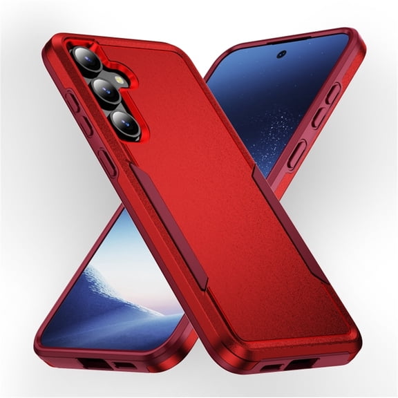 For Samsung Galaxy A35 / A55 Case Shockproof Rugged Full Body Protection Heavy Duty Dust/Drop Proof Cover Case,Red,For Galaxy A35/A55 (5G)