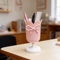 thumbnail image 5 of Tulip Bow Pen Holder, Back to School Tulip Bow Multifunctional Desktop Pen Organizer, Cute Decorative Stationery Cup, Desktop Ornament for Home School Study and Office, 5 of 6