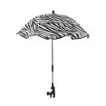 thumbnail image 2 of Sombrilla para cochecito, sombrilla plegable de moda, fácil de instalar, con abrazadera para carrito, para viajes, niños y exteriores. y negro, 2 of 8