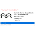 thumbnail image 2 of Rear Brake Shoe Set - Compatible with 2012 - 2019 Nissan NV3500 2013 2014 2015 2016 2017 2018, 2 of 2
