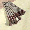 thumbnail image 1 of LNGOOR 13 PCS Professional Makeup Brush Set - Soft & Fine Nylon Bristles  ABS Plastic Rod  Unscented  Perfect for Normal Skin - Complete Eye Shadow  Foundation  Blush  Powder Blending Bea, 1 of 6