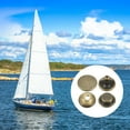 thumbnail image 6 of Uxcell 60Set Press-Stud Cap Button 12.5mm Metal Snap Fastener for Canvas, Bronze, 6 of 7