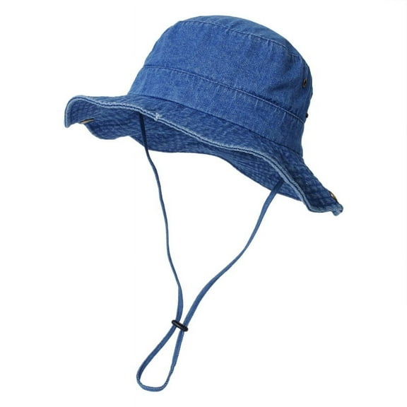 WINDLAND Denim Bucket Hat Denim Cloches Hat Denim Fisherman Hat Bowlers Hat Denim Hat