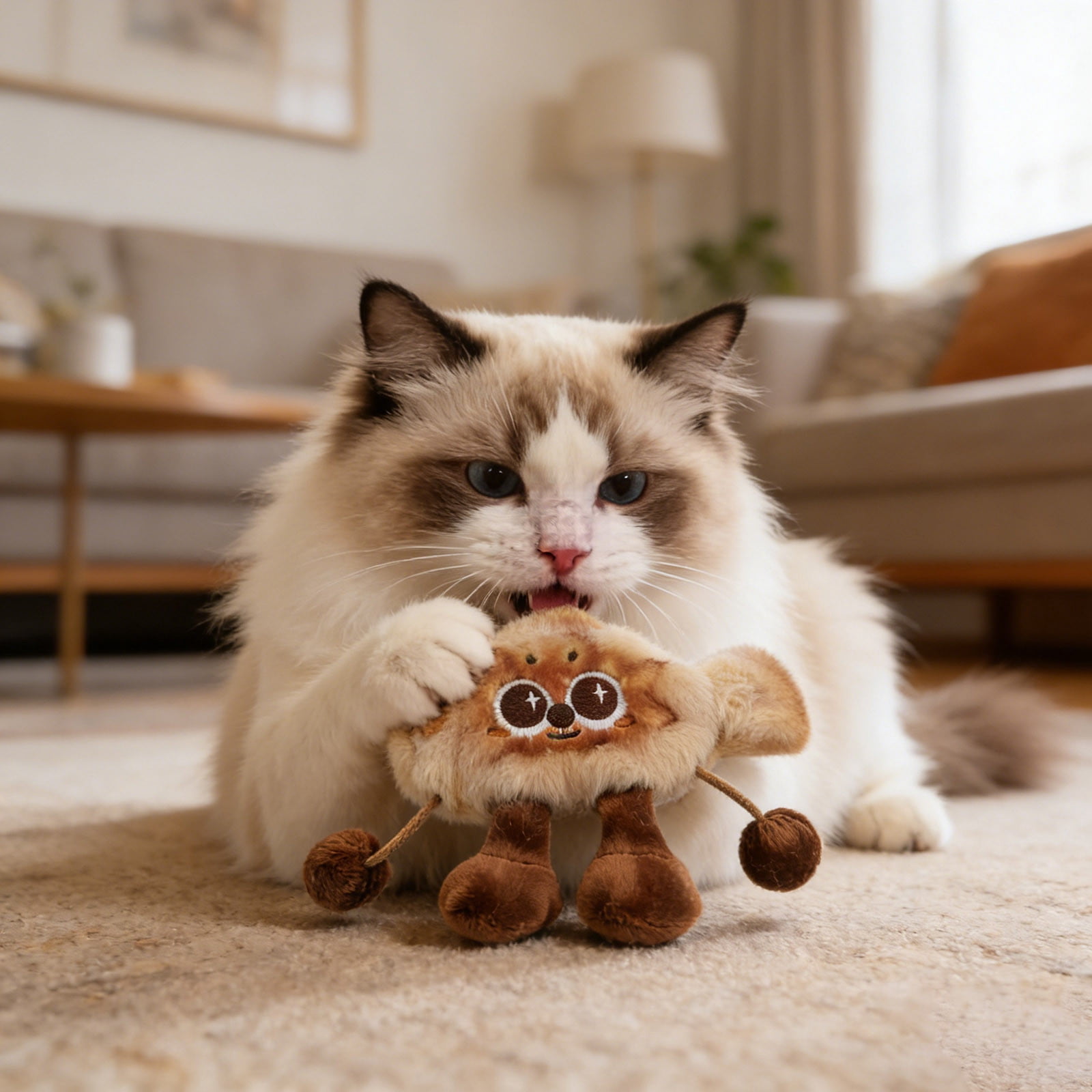 Interactive Cat Toy Rechargeable Smart for Indoor Play – Sounds Motion Entertainment and Exercise for