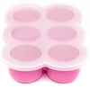 WeeSprout Silicone Baby Food Freezer Tray with Clip-on Lid (Six 3 Ounce Sections)