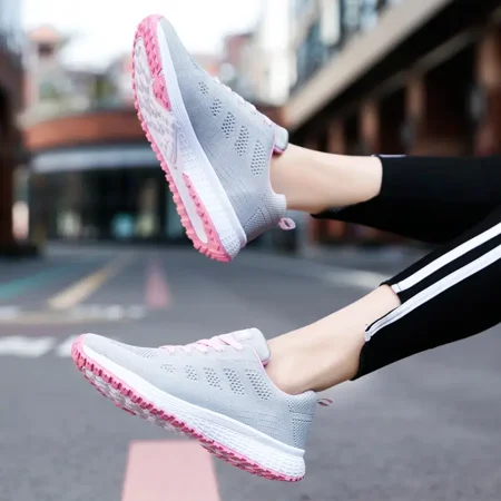 

Women‘s Casual Sneakers Breathable Lightweight Lace-up Running Shoes