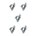 thumbnail image 3 of Justharion Durable Alloy Wrap Around Clamp for Club Exhibition Event Stylish Lighting Hook Mount Silver Master 5Set, 3 of 6