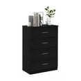 thumbnail image 2 of Furinno Tidur Simple Design 4-Drawer Dresser with Handle, Americano, 2 of 5