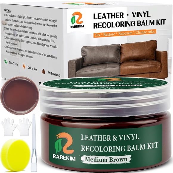 Kit de reparación de cuero RABEKIM Medium Brown Leather Recoloring