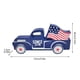 thumbnail image 3 of Coappsuiop - Decoración del 4 de julio para el Día de la Independencia, adorno de escritorio, suministros decorativos estadounidenses, adornos de escritorio para el hogar, coche de juguete de madera, 3 of 4