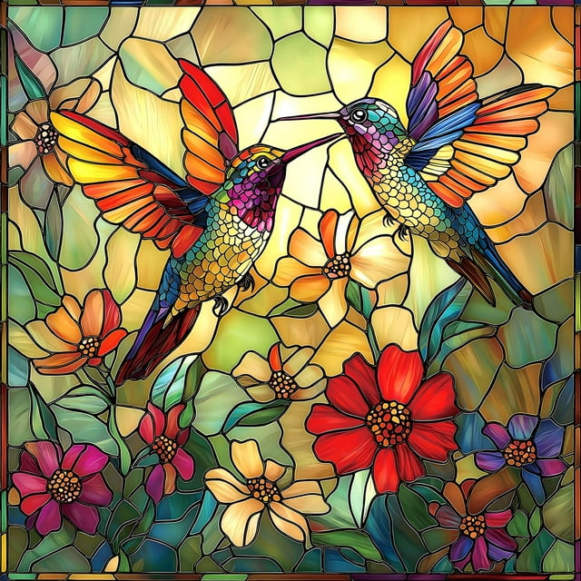 Puzzle Blueforest Vintage con forma de flor de colibrí, 500 piezas