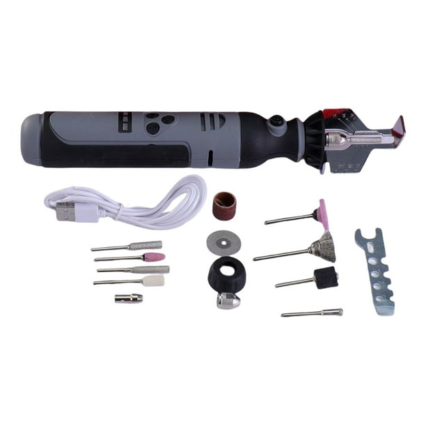 r de motosierra eléctrico portátil Herramienta rotativa batería, kit carpintería de bricolaje de alta velocidad
