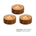 thumbnail image 2 of 5Pcs Stump Candle Holders Wooden Candlesticks Candle Stand Photography Props, 2 of 8