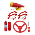 thumbnail image 4 of HILABEE Playground Equipment Set Kids Steering Wheel for Treehouse Outdoor Swing Set Red, 4 of 9