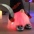 thumbnail image 3 of Adorno de Halloween de felpa con adorno de elfo de luz LED para la decoración del hogar de la casa de campo de otoño MFZFUKR CPB-SSW229-2, 3 of 5
