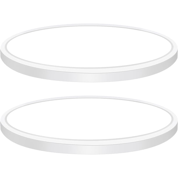 Brightever - Paquete de 2 lámparas LED de techo empotradas de 12 pulgadas, luz diurna de 5000 K, luces LED redondas de 3200 lm, equivalente a 240 W, accesorios de iluminación de 0.67 pulgadas de