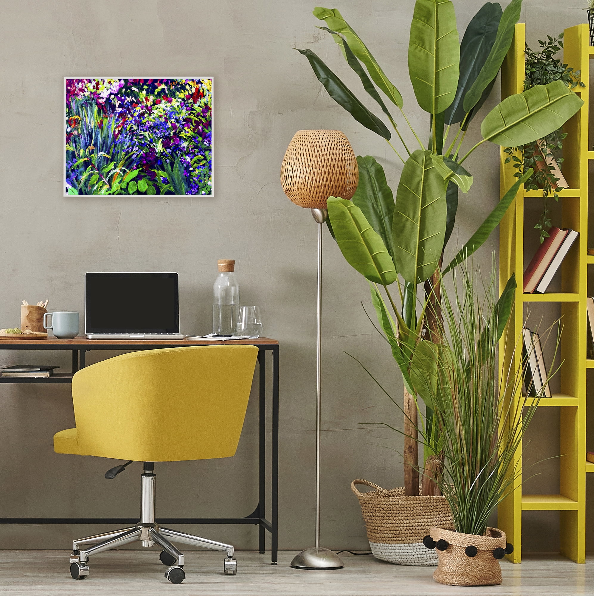 Stupell Industries Vibrant Confetti Garden White Framed Giclee Art, design by Lee Ann Zirbes