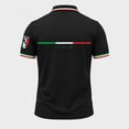 thumbnail image 4 of Men's Italian Short Sleeve Polo Shirt Classic Breathable Knit Business Casual Wear,Black,XXXXXXL, 4 of 4