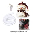 thumbnail image 3 of Glowing Christmas Door Hanger Snowman With Red Hat Christmas Wall Hanging Light Decoration,47.24Inch 3D Holiday Hanging Decor For Front Door And Fireplace, 3 of 5