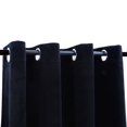 thumbnail image 3 of vidaXL Blackout Curtains with Rings 2 pcs Black 54"x63" Velvet, 3 of 4