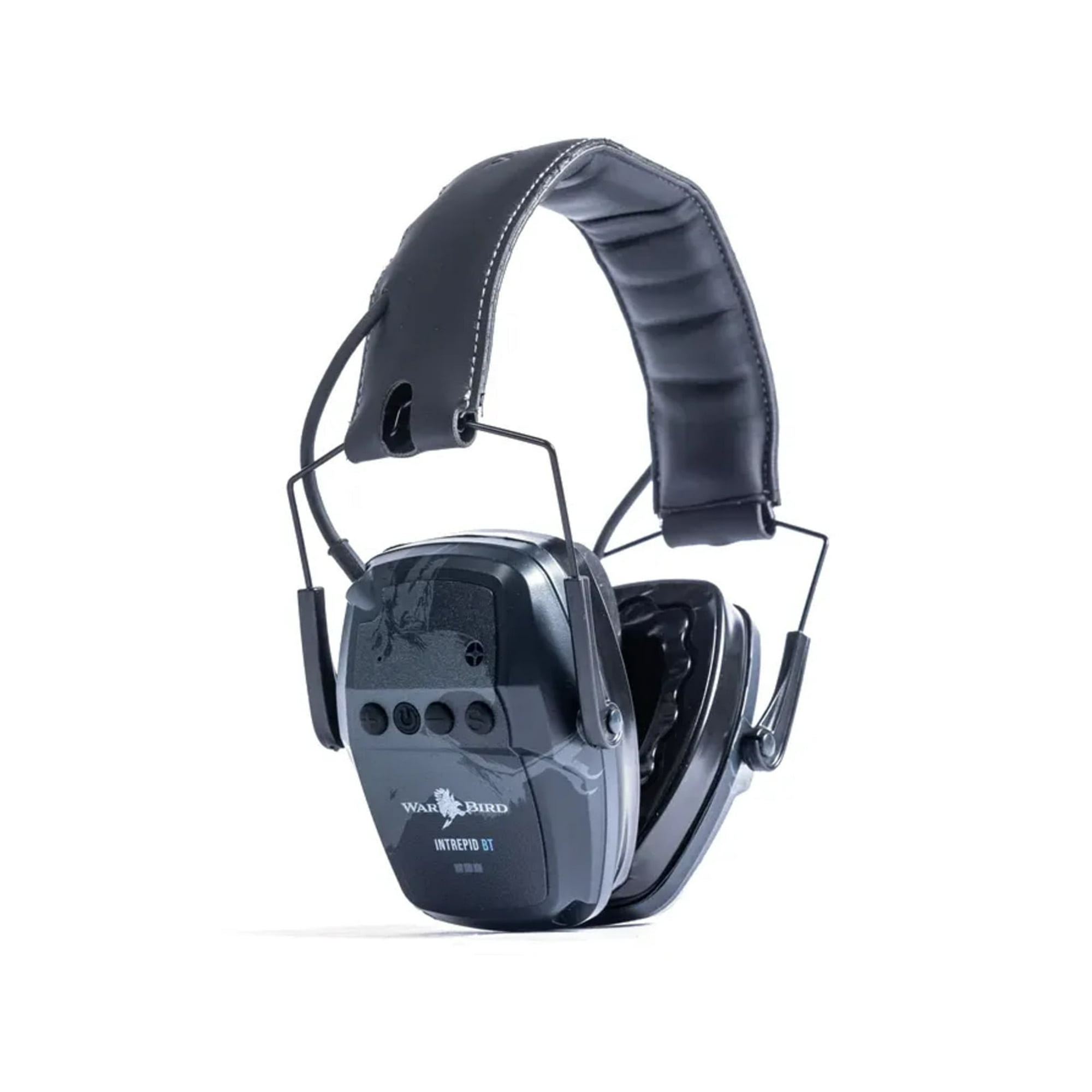 WarBird Intrepid BT-Bluetooth Rechargeable 23dB Earmuffs with Gel Ear Seals, Black