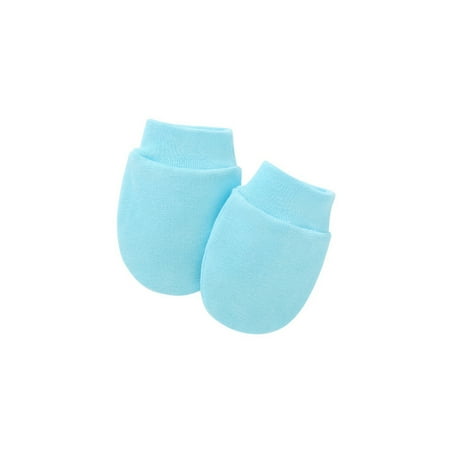 

Solid Color No Scratch Mitts Baby Anti Scratching Soft Cotton Gloves Newborn for Protection Face Scratch Hands Gloves Mi