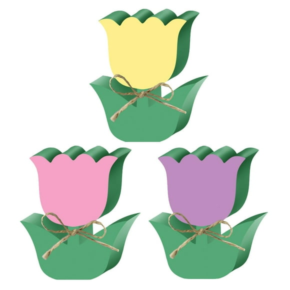 Easter Tulip Wooden Sign Table Tabletop Decoration Spring Wood Decor Tulips Flower Decorations Ornament Desktop