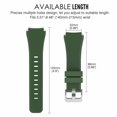 thumbnail image 3 of Mignova Watch Band For LG Watch R W100/LG Watch Urbane W150,Sport Silicone Strap Quick Release Soft Rubber Replacement Watch Bands for LG Watch R W100/LG Watch Urbane W150(Dark Green), 3 of 5