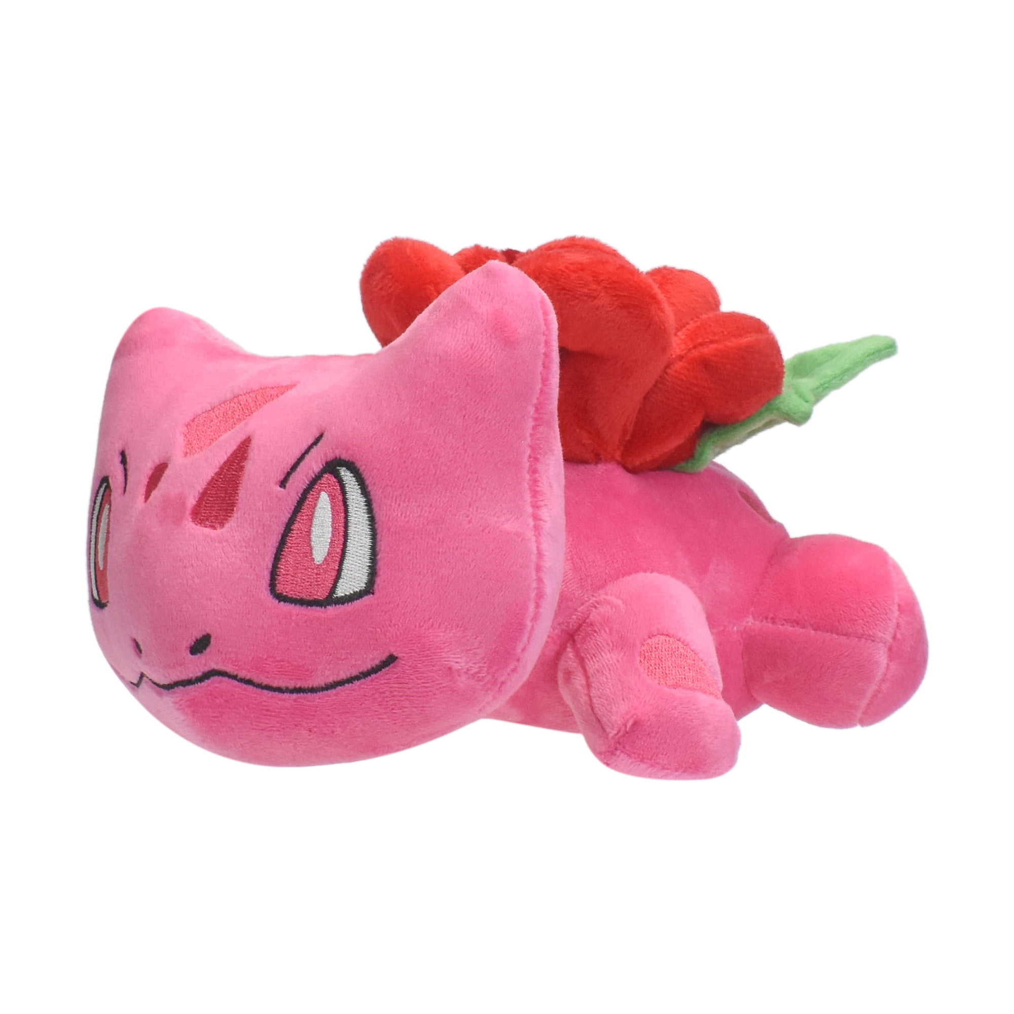 Bazko Poke-mon Rose Bulbasaur Plush 7.9' Soft Stulled Animal Doll Plushies for Collection