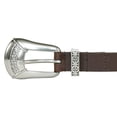 thumbnail image 4 of Cinturón de cuero Lucky Brand para mujer con hebilla western, 4 of 5