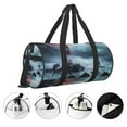 thumbnail image 5 of Easygdp Lighthouse in a Stormy Sea Travel Bag, Camping, Weekend, Carry On Overnight Duffel Bag with Shoulder Strap, 5 of 8